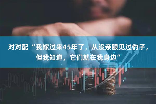 对对配 “我嫁过来45年了，从没亲眼见过豹子，但我知道，它们就在我身边”
