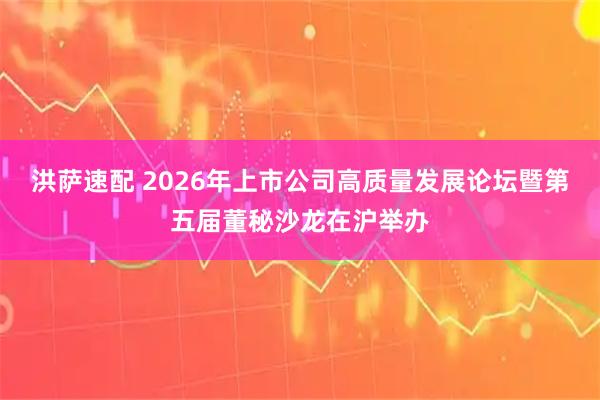 洪萨速配 2026年上市公司高质量发展论坛暨第五届董秘沙龙在沪举办