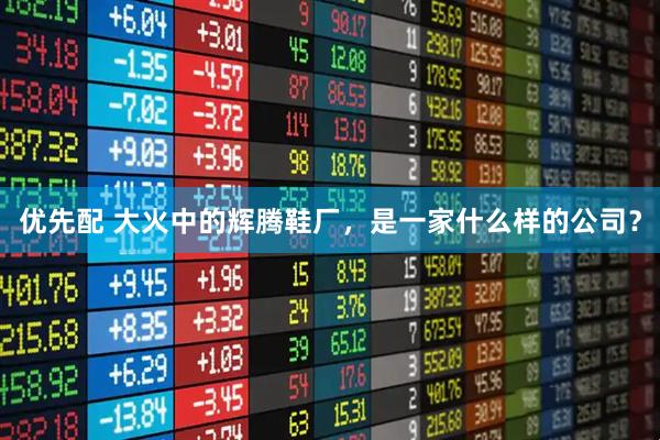 优先配 大火中的辉腾鞋厂，是一家什么样的公司？
