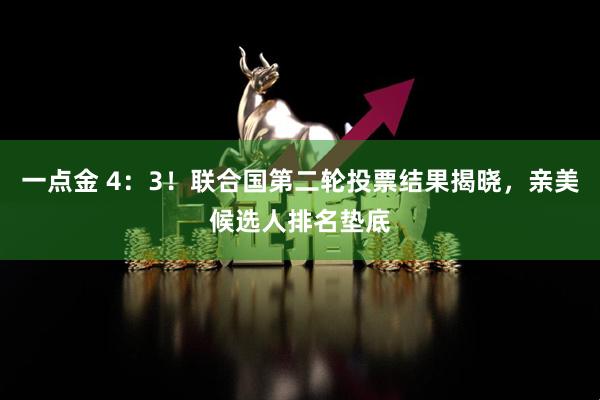 一点金 4：3！联合国第二轮投票结果揭晓，亲美候选人排名垫底